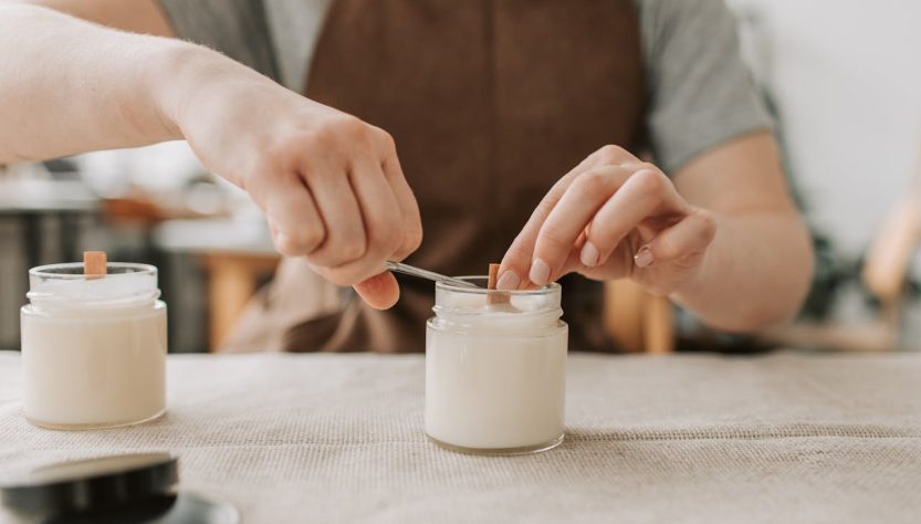 Fabrication de bougies artisanales